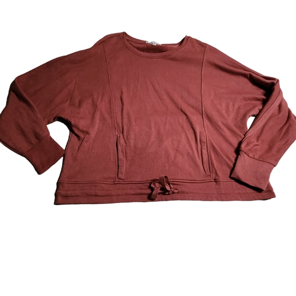 Seven7 Tops - Seven7 Women's Pullover Sweatshirt W/Hoodie type Pocket Drawstring Waist XXL